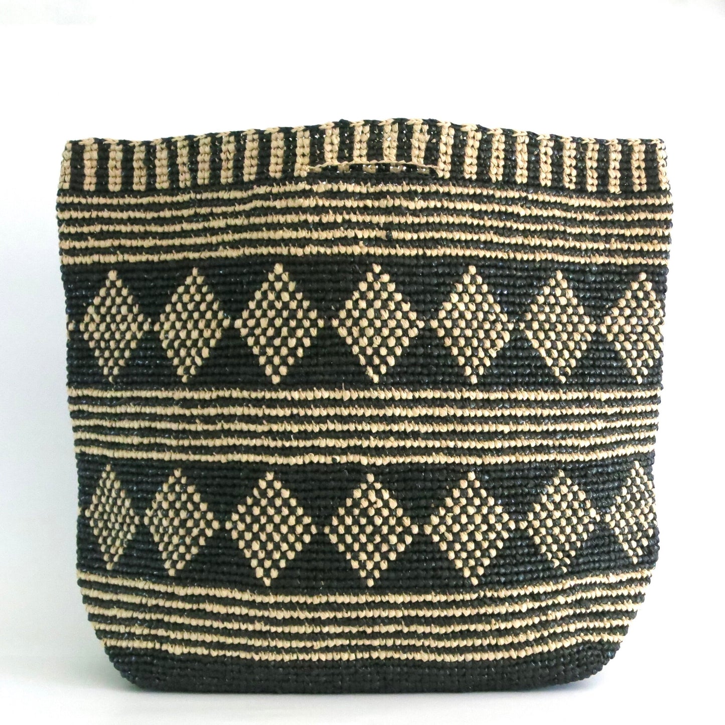 Extra Large Diamond Woven Tote