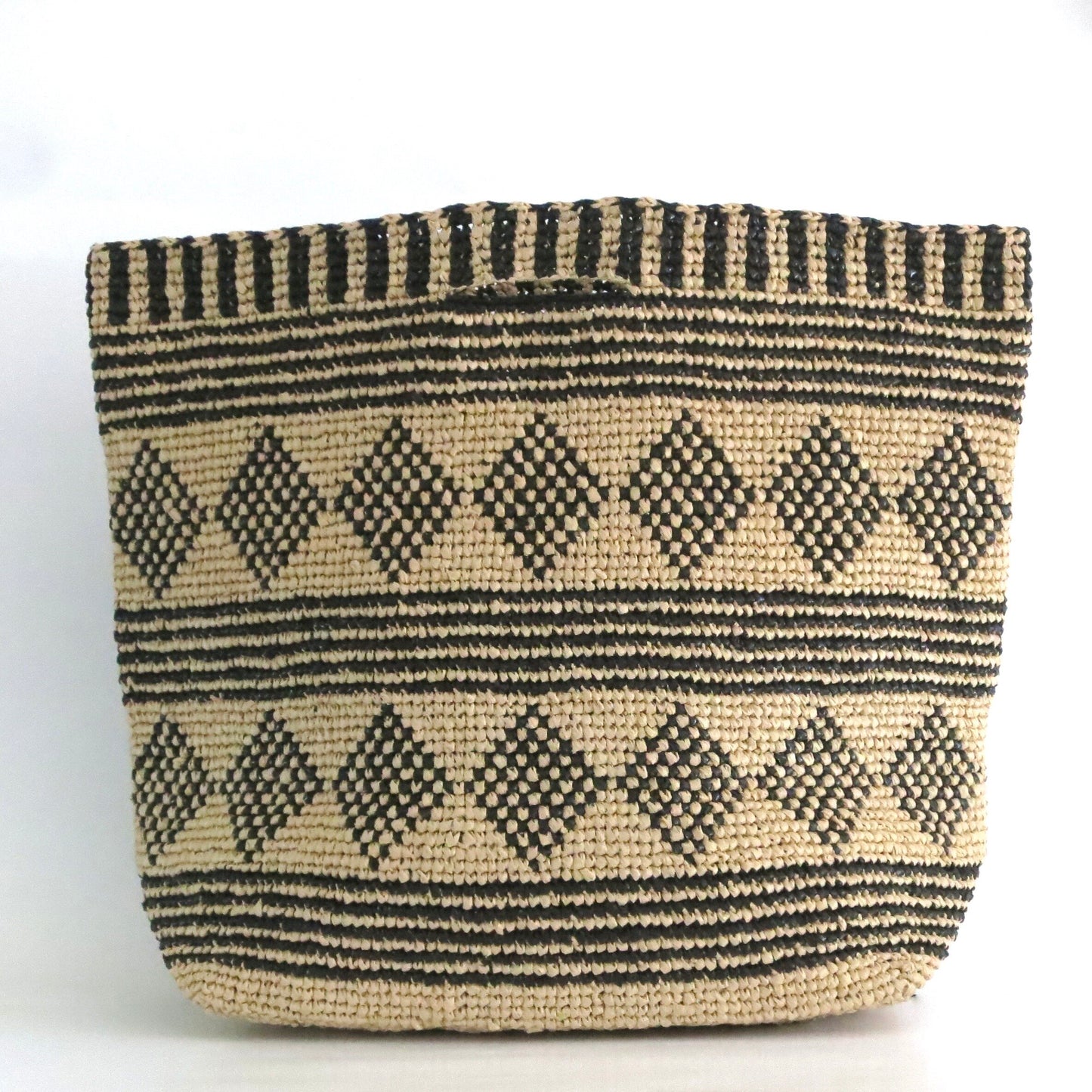 Extra Large Diamond Woven Tote